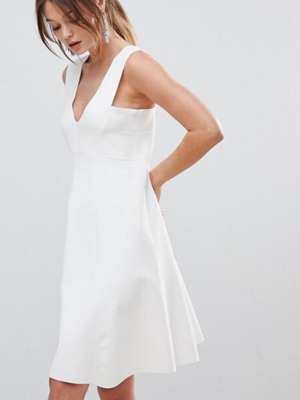 Reiss Jamie A‑Line Silhouette Dress – Ivory | Size Small | NWOT
